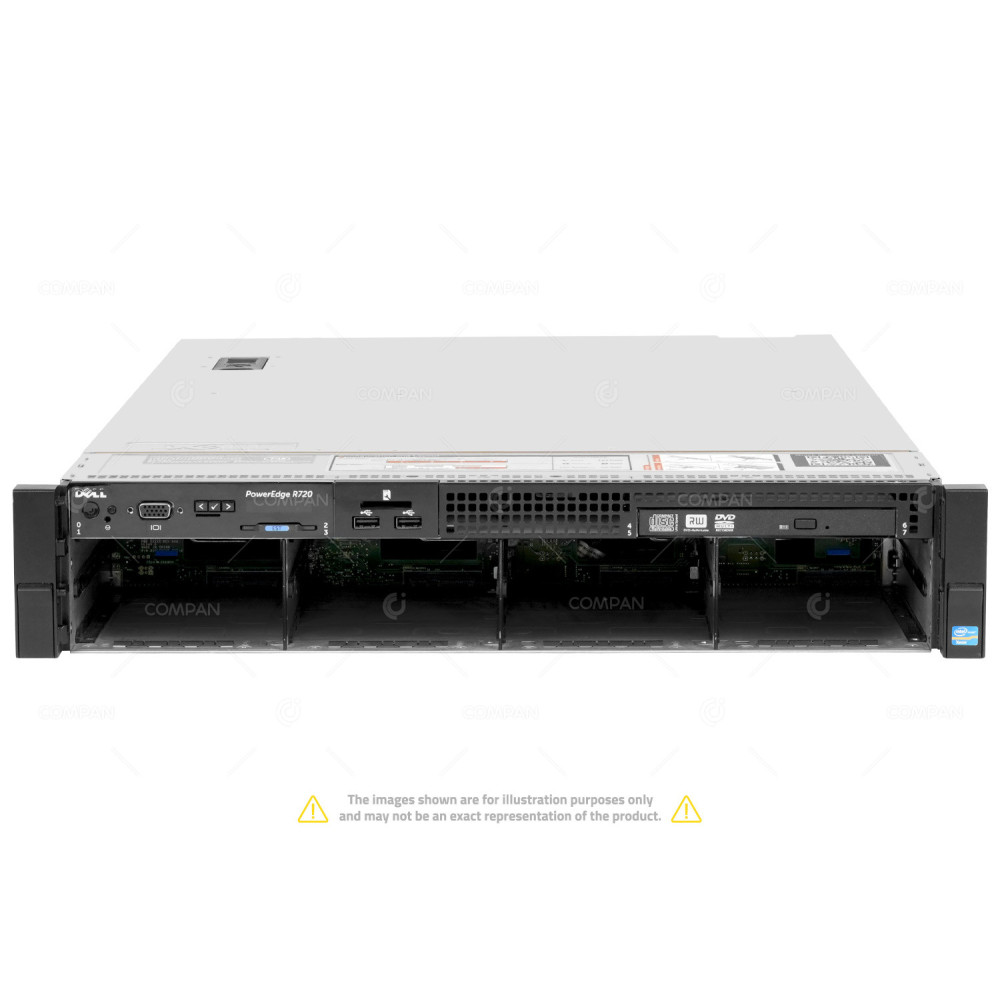 Dell PowerEdge R720 8LFF 2x Xeon E5-2670 16 GB RAM Rails
